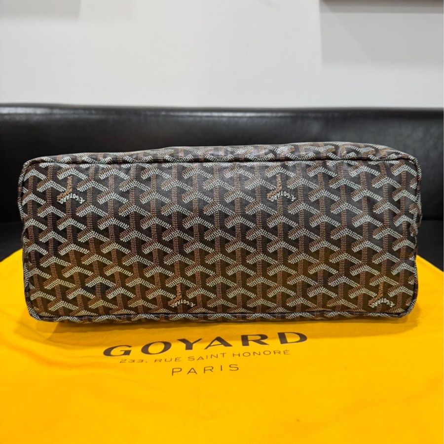 999新 Goyard 戈雅 焦糖托特 Goyardine 帆布 28 x 15 x 34-5
