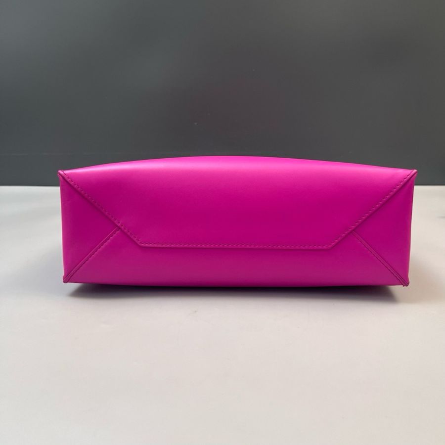 98新Balenciaga巴黎世家玫紅色金屬環包 尺寸28*8*23-4