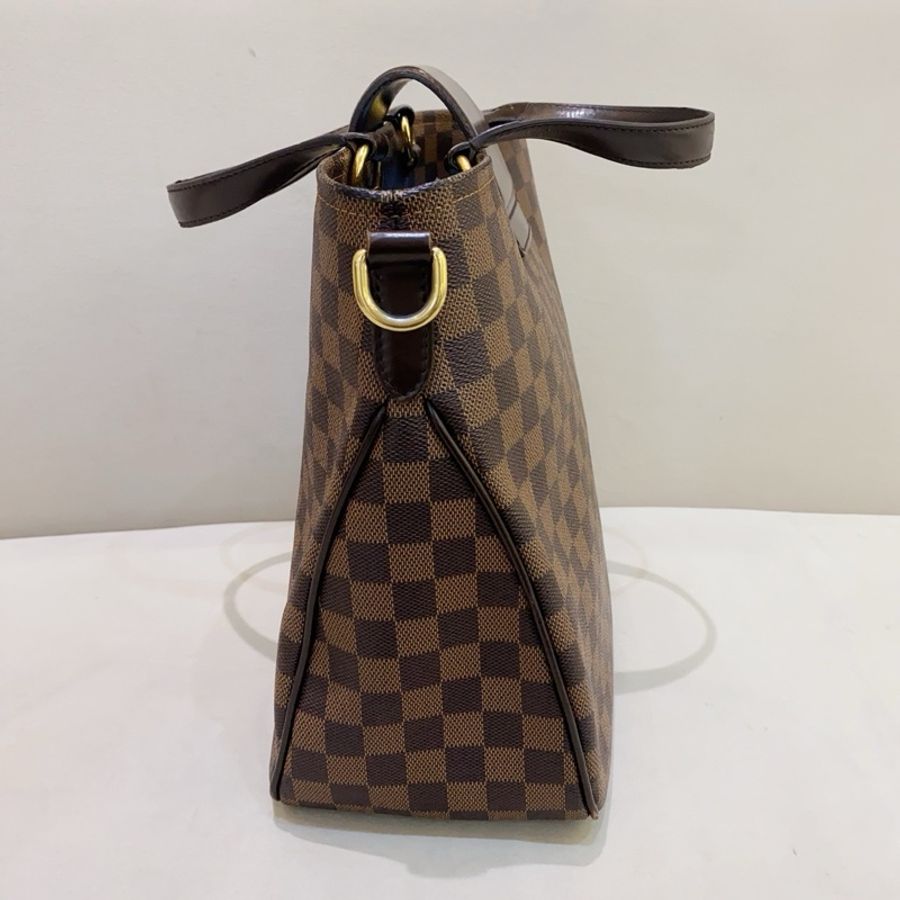 Lv路易威登 cabas roseberry 棕色 棋盘格手提单肩包 编码包-3