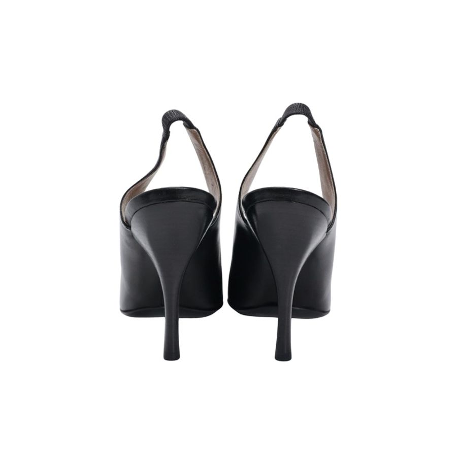 全新Salvatore Ferragamo US7/ Eu 37.5 黑色高跟鞋-1
