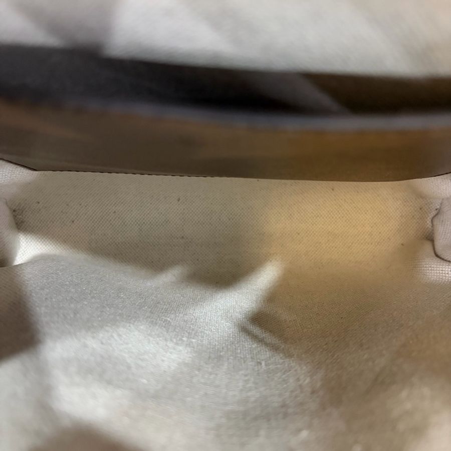 Gucci/古馳 老花復古雙G印花帆布郵差包單肩斜挎包-5