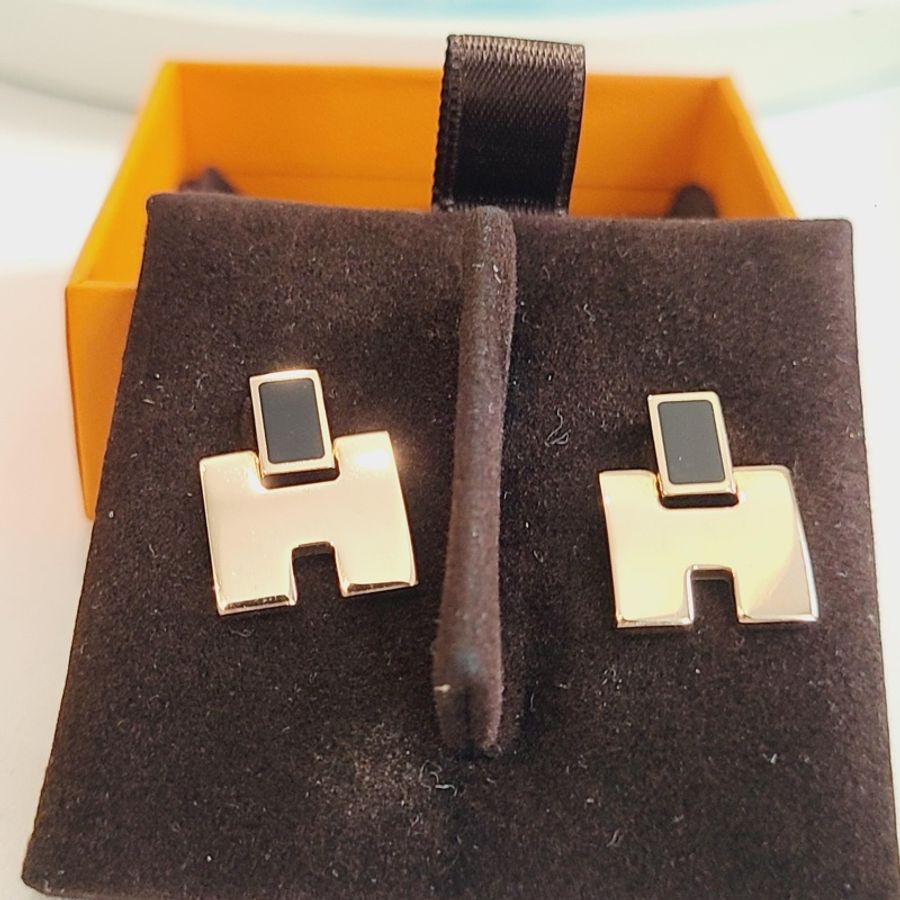 Hermès 愛馬仕耳釘 愛馬仕 女士 金屬 合金 耳釘 🈚附件-4