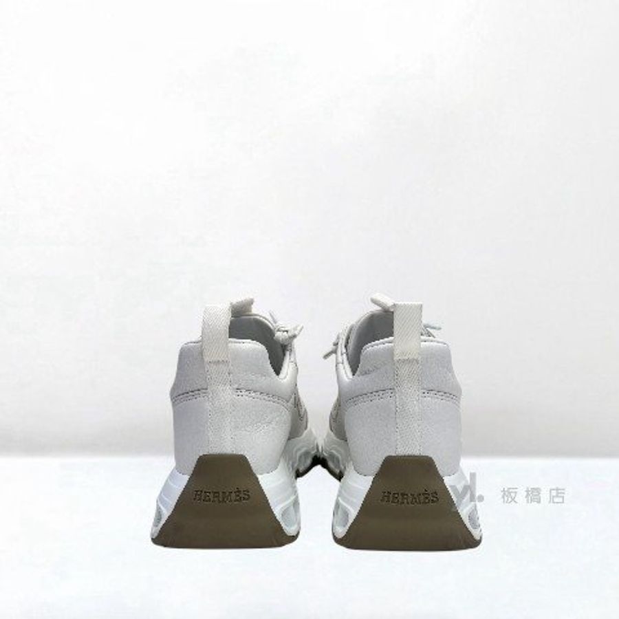 Y2028-HERMES Impulse白色大象灰豬鼻造型運動鞋-3