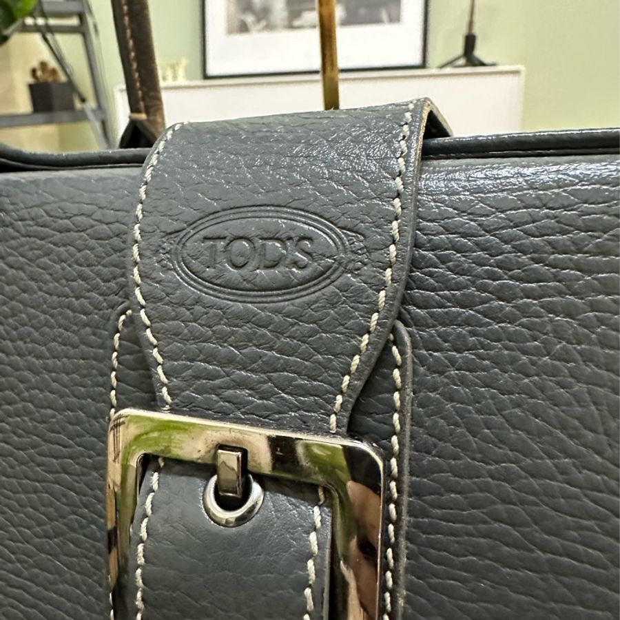 TOD’S 手提肩背包Girelli 荔枝紋托特包 Buckle Tote Bag-2