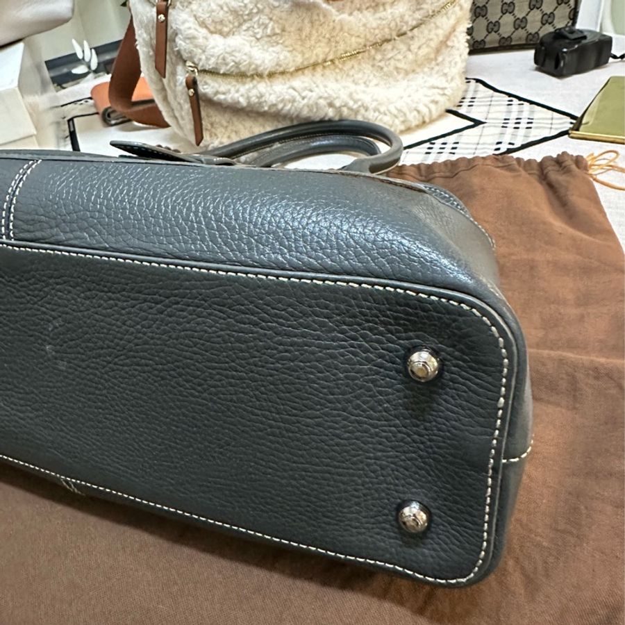 TOD’S 手提肩背包Girelli 荔枝紋托特包 Buckle Tote Bag-9
