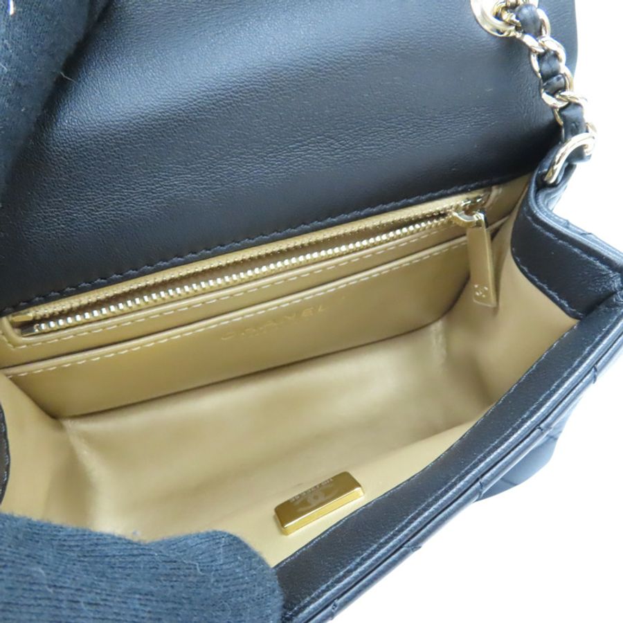 黑色 羊皮 COCO 17 金球 肩背包【CHANEL 香奈兒】 AS1786-2