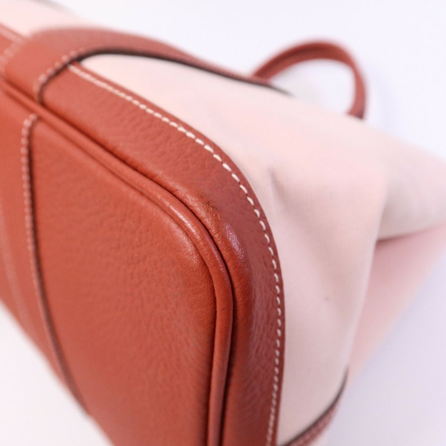 HERMES Canvas Garden Party PM手挽袋Rose Sakura/Rouge Du-11