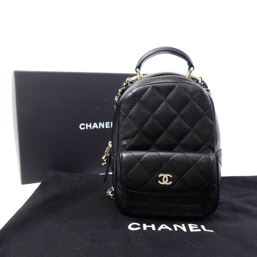 CHANEL 牛皮皮革Mini Backpack背包-10