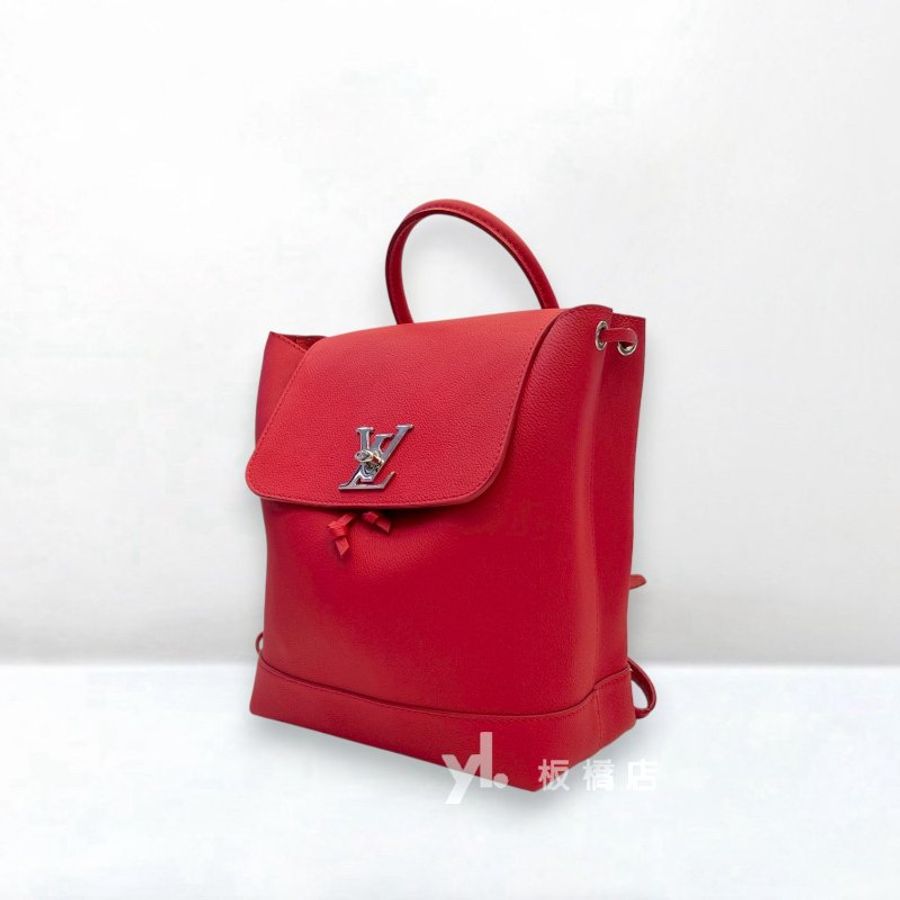S5031-LV Lockme紅牛皮下蓋後背包M41814-1