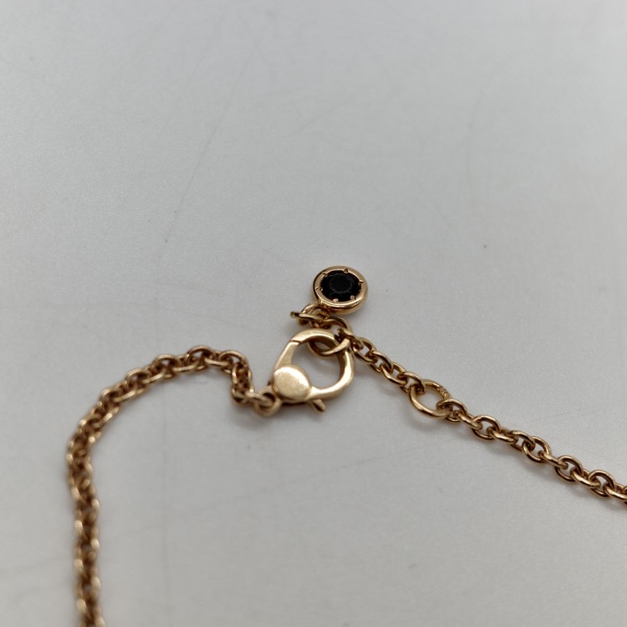 Hermès 愛馬仕 Finesse Chaine 18K Rose Gold Noir Diamond Bracelet 18K 玫瑰金 黑色鑽石 手鏈-4