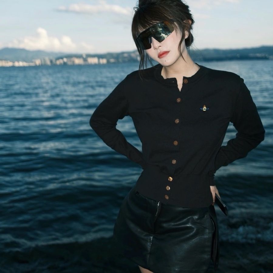 Vivienne Westwood 西太后 土星🪐 長款 真絲羊毛 開衫#XS S M-5