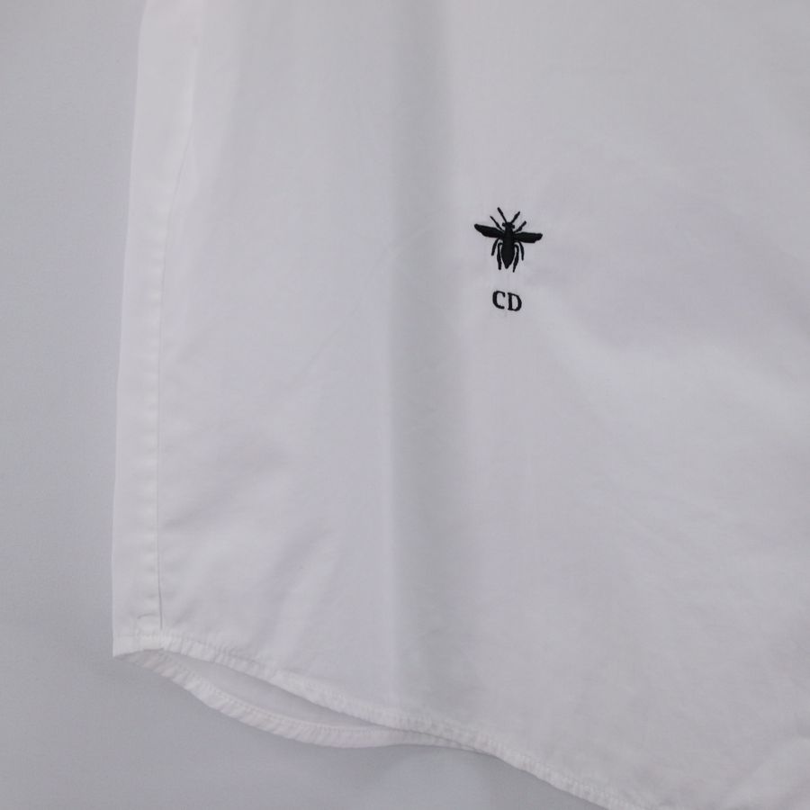 Dior 迪奧 白色 蜜蜂刺繡 短袖襯衫-3