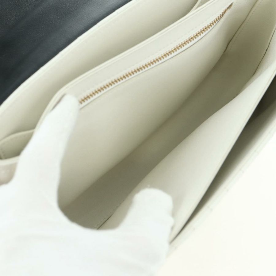 【日本直送】CELINE C 中型鏈條單肩包 皮革 黑色 金色 Auth mr2314SAV-20