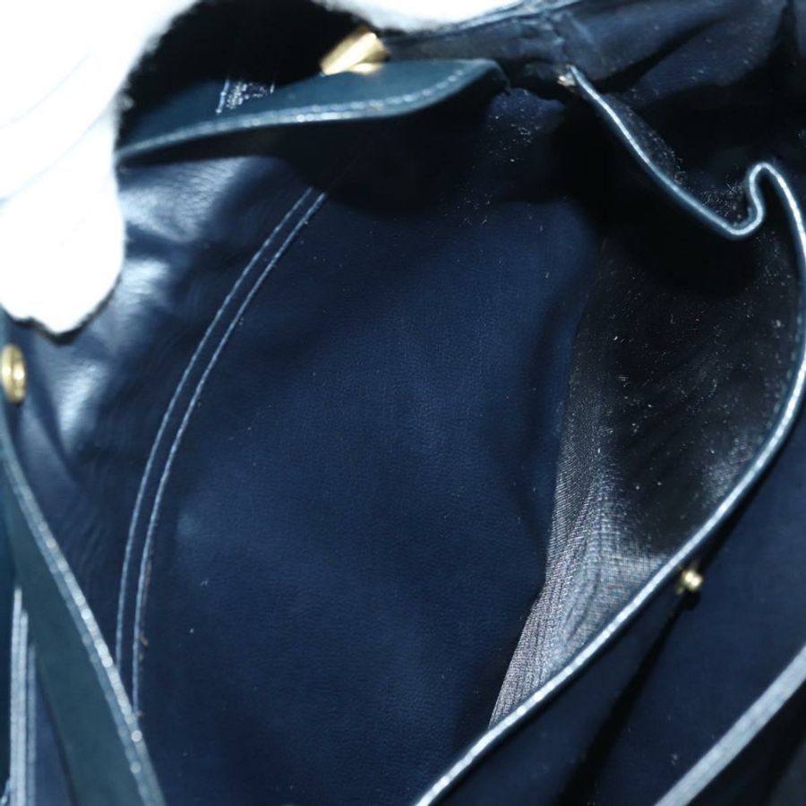 【日本直送】CELINE Triomphe 肩背包 皮革 海軍藍 金色 Auth mr2338V-22