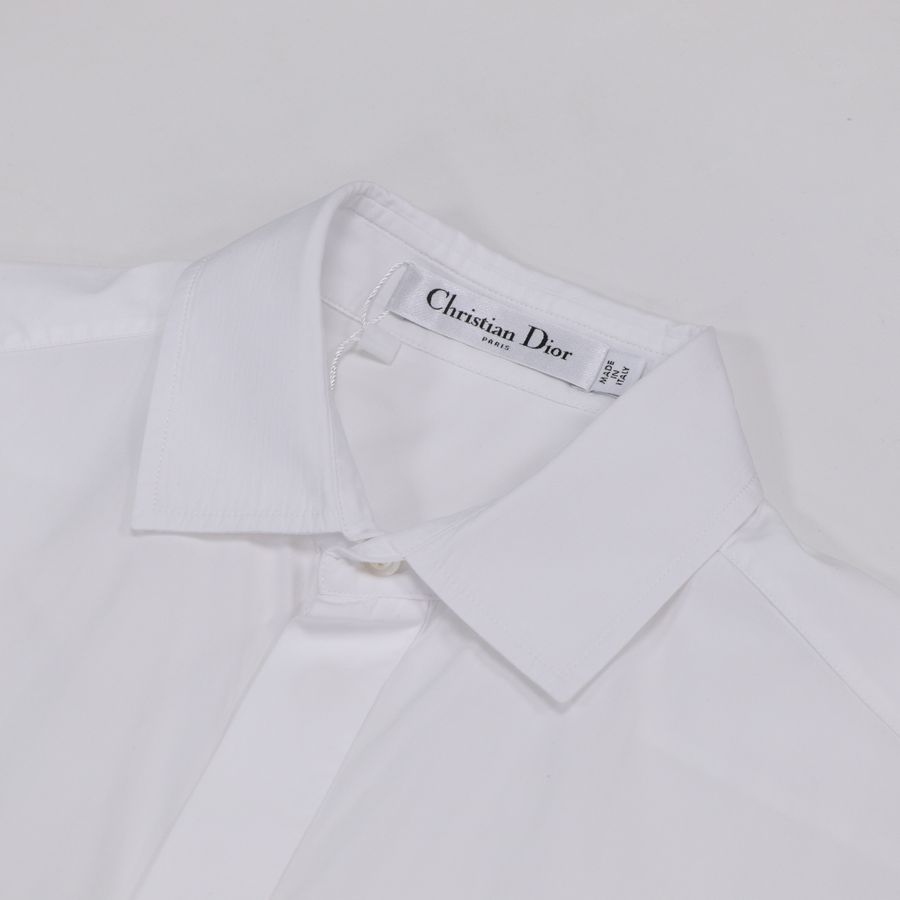 Dior 迪奧 白色 蜜蜂刺繡 短袖襯衫-8