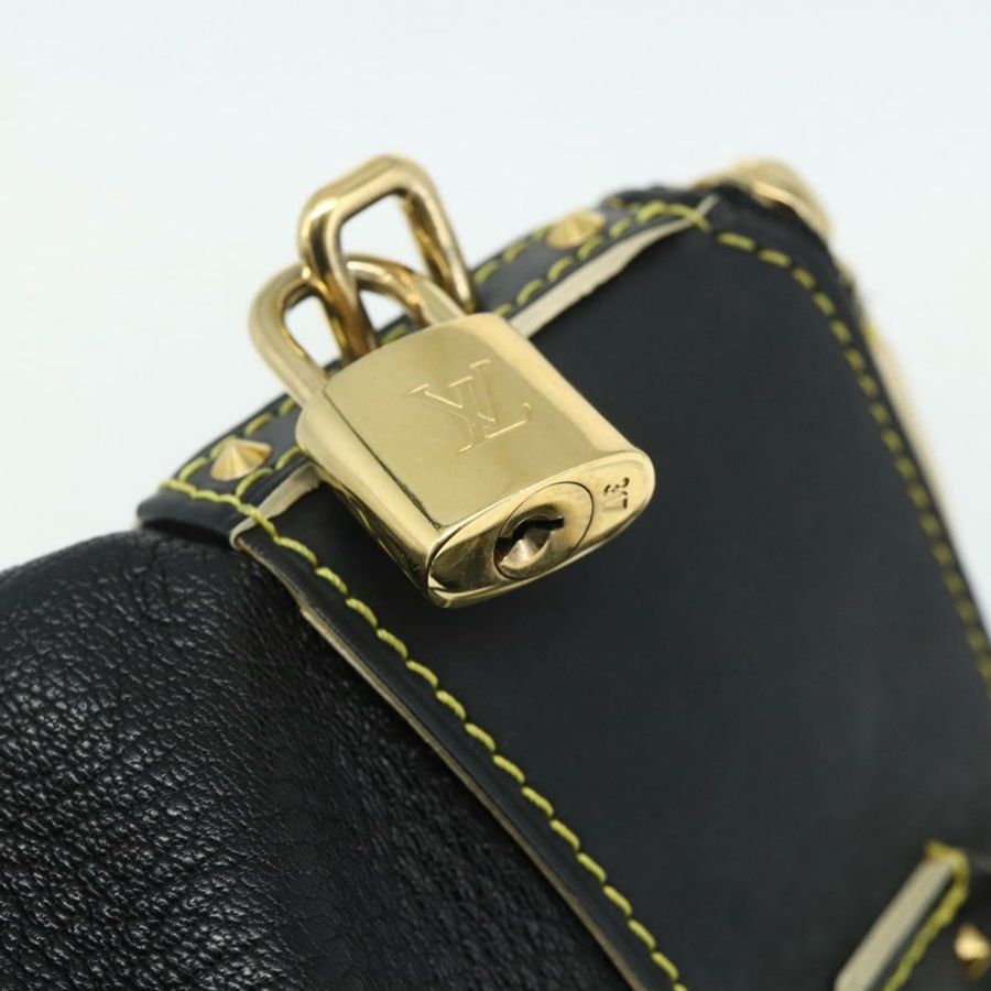 【日本直送】路易威登 Suhari Lockit PM 手提包 黑色皮革 M91888 LV 正品 ka4094A-17