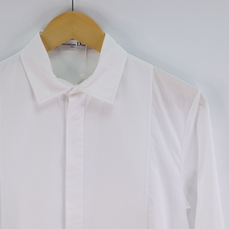 Dior 迪奧 蜜蜂刺繡 白色 長袖襯衫-1