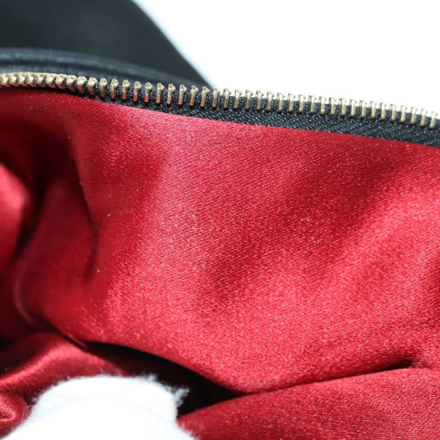 【日本直送】FENDI Mamma Baguette 單肩包 麂皮 黑色 金色 正品 yk20351SAM-10