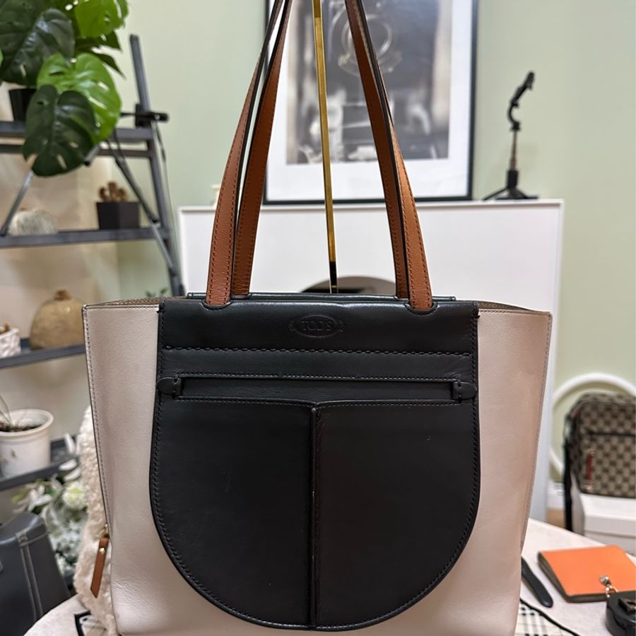 TOD’S拼色托特包 肩背包 Tote-6