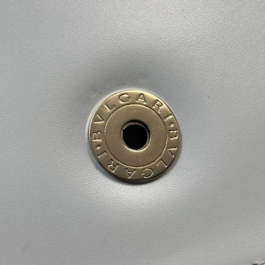 Bvlgari 寶格麗 蛇頭鏈條包 牛皮白色-18