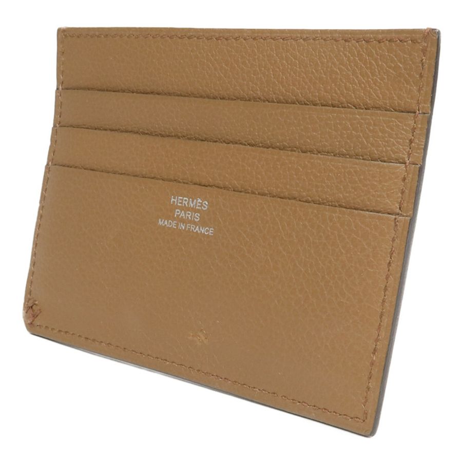 HERMES Evercolor皮革H Sellier Card Holder卡片套Alezan-2