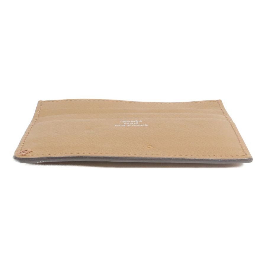 HERMES Evercolor皮革H Sellier Card Holder卡片套Alezan-5