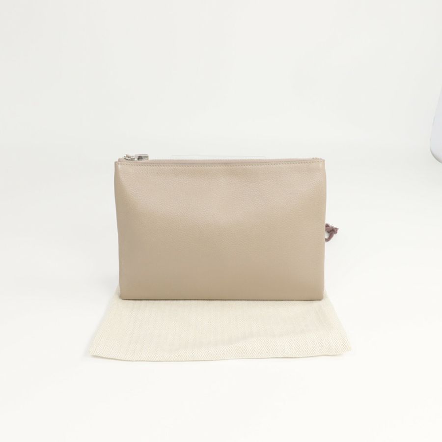 HERMES Evercolor皮革Atout 20 Pouch手拿包Gris Tourterelle-8