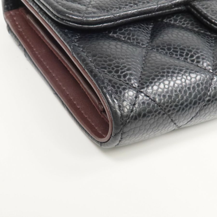 CHANEL 牛皮皮革Classic Medium Flap Wallet長錢包-8