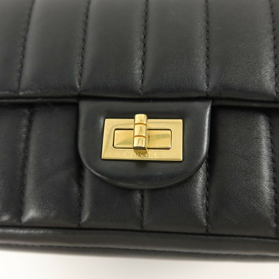 CHANEL 羊皮皮革2.55 Mini Chain Shoulder Bag鏈帶肩背袋-10