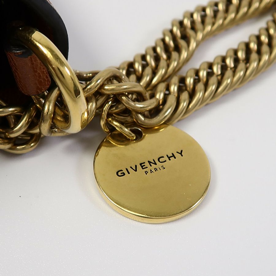 GIVENCHY 山羊皮皮革GV3 Crossbody Small手挽肩背兩用袋-8