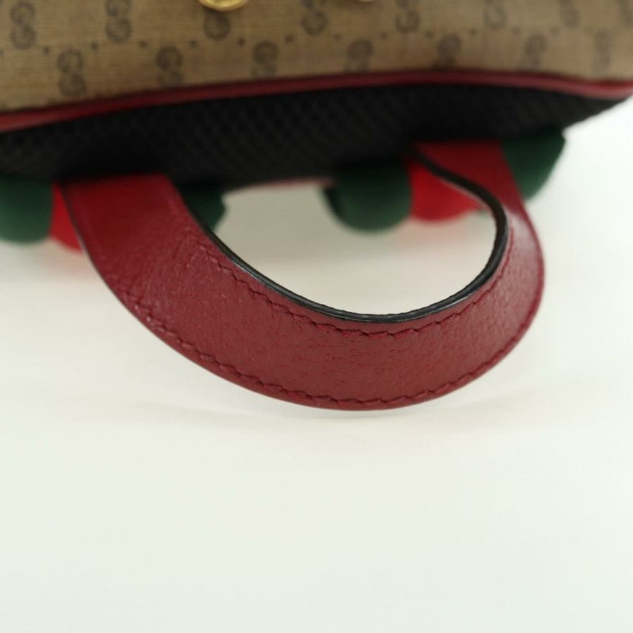 【日本直送】GUCCI Micro GG Supreme哆啦A夢雙肩包 PVC 米色 金色 647816 正品 BA12426M-6