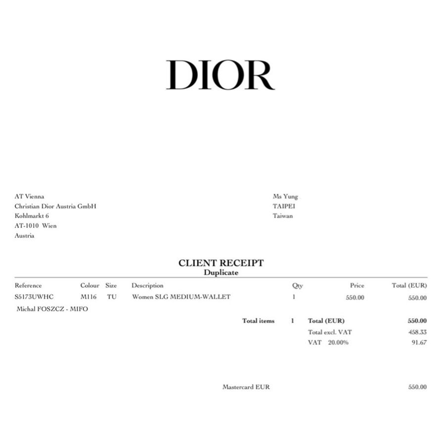Dior Caro Dahlia 錢包-10
