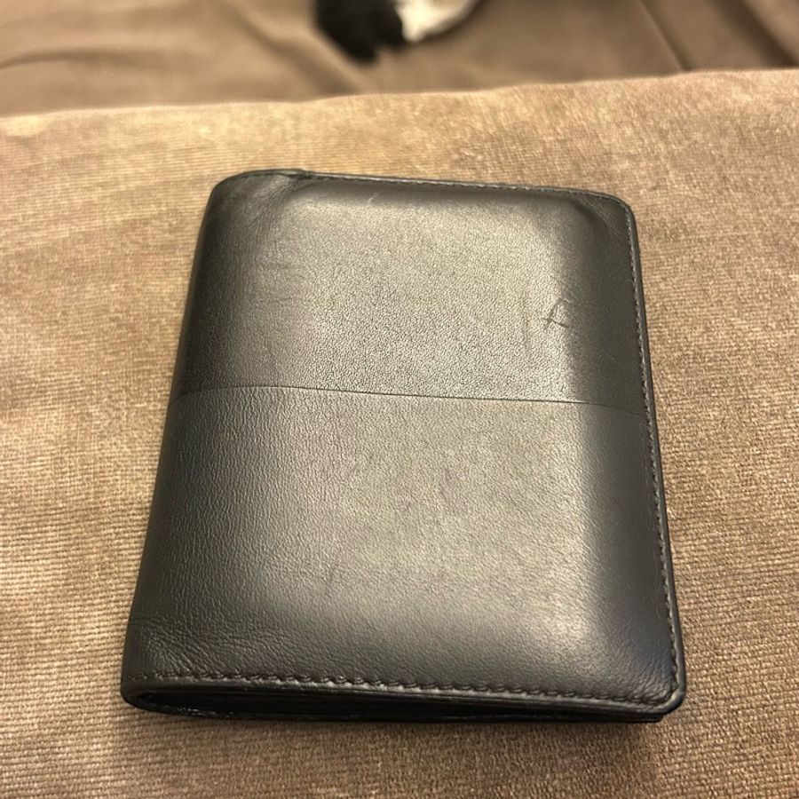 絕版 Hermes Manhattan 銀包 Wallet Card holder 黑色皮革卡片套-1