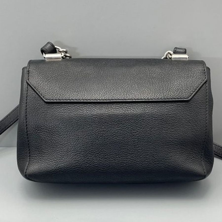 路易威登/Louis Vuitton Lockme 肩背斜背包 黑色小號-6