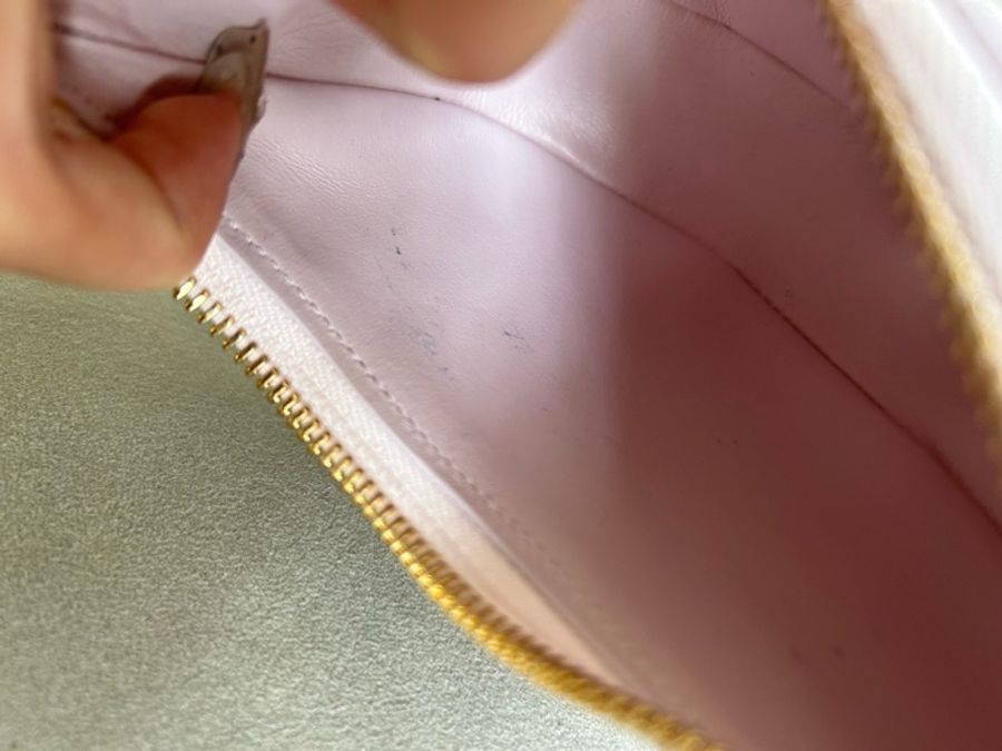 Celine賽琳mini ava腋下包 櫻花粉牛皮 金色五金 肩帶可調節 尺寸16×5×9cm-8