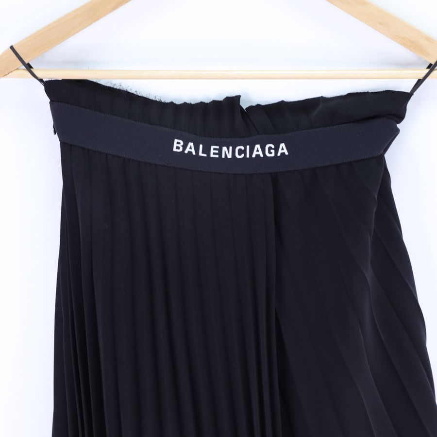 Balenciaga 巴黎世家 不對稱 百褶半身裙-4