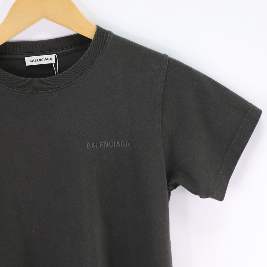 Balenciaga 巴黎世家 Logo 軍綠色 短袖上衣-1