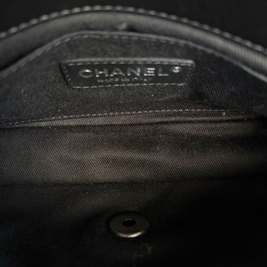 Chanel 香水瓶浮雕CF鏈條包 做舊銀扣 黑銀 牛皮 21*12*3 98新配件塵袋保卡-6