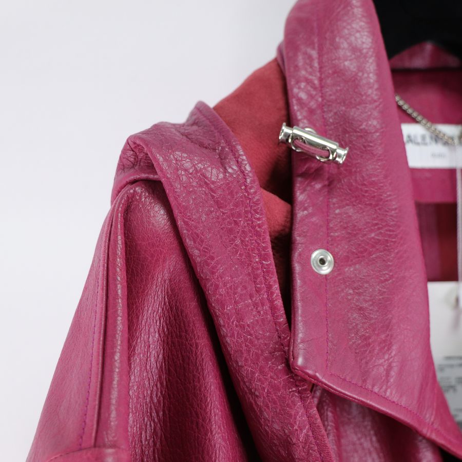 Balenciaga 巴黎世家 皮革 防風外套-3