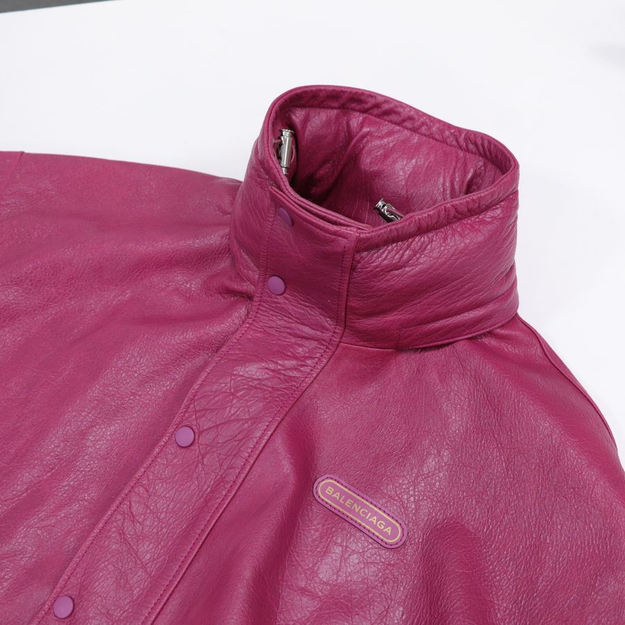 Balenciaga 巴黎世家 皮革 防風外套-9