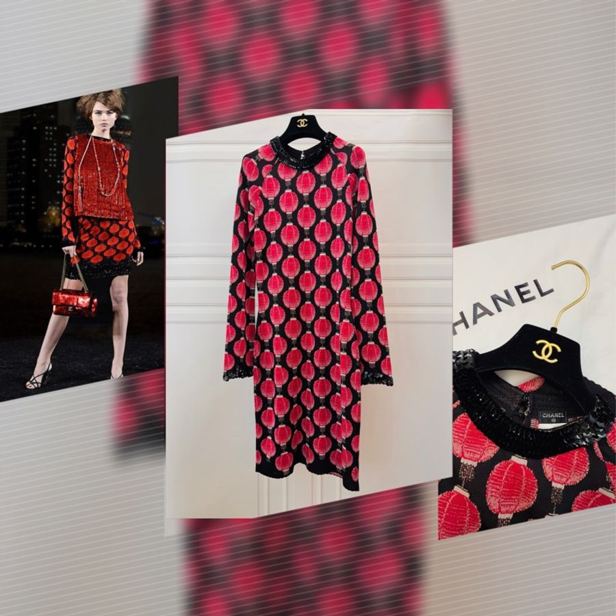 Chanel 亮片連衣裙-0