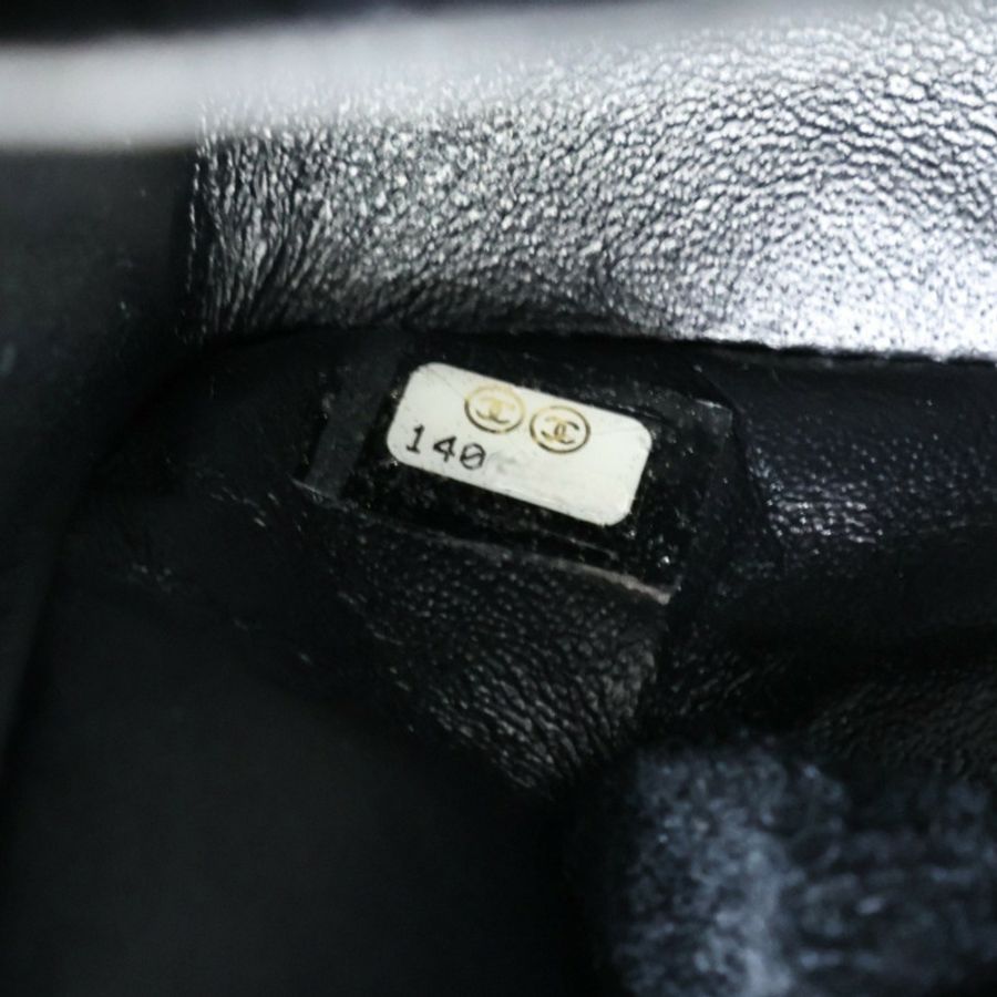 黑色牛皮 25 鍊帶 肩背包【CHANEL 香奈兒】 A01112-6