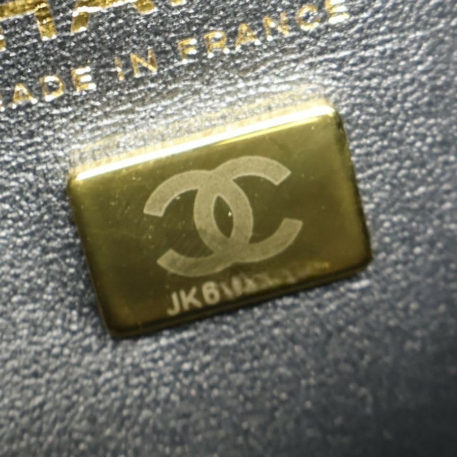 黑色 荔枝紋 牛皮 Mini Bucket 鍊帶 肩背包【CHANEL 香奈兒】 AS3176-5