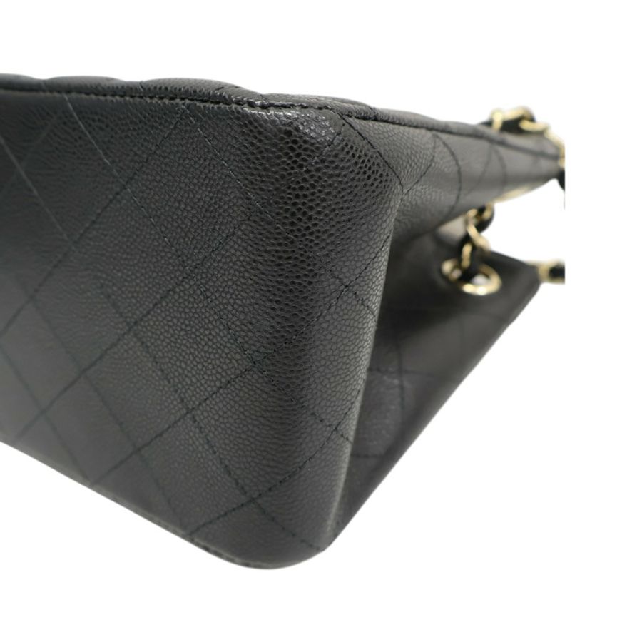黑色 荔枝紋 牛皮 Mini Bucket 鍊帶 肩背包【CHANEL 香奈兒】 AS3176-9