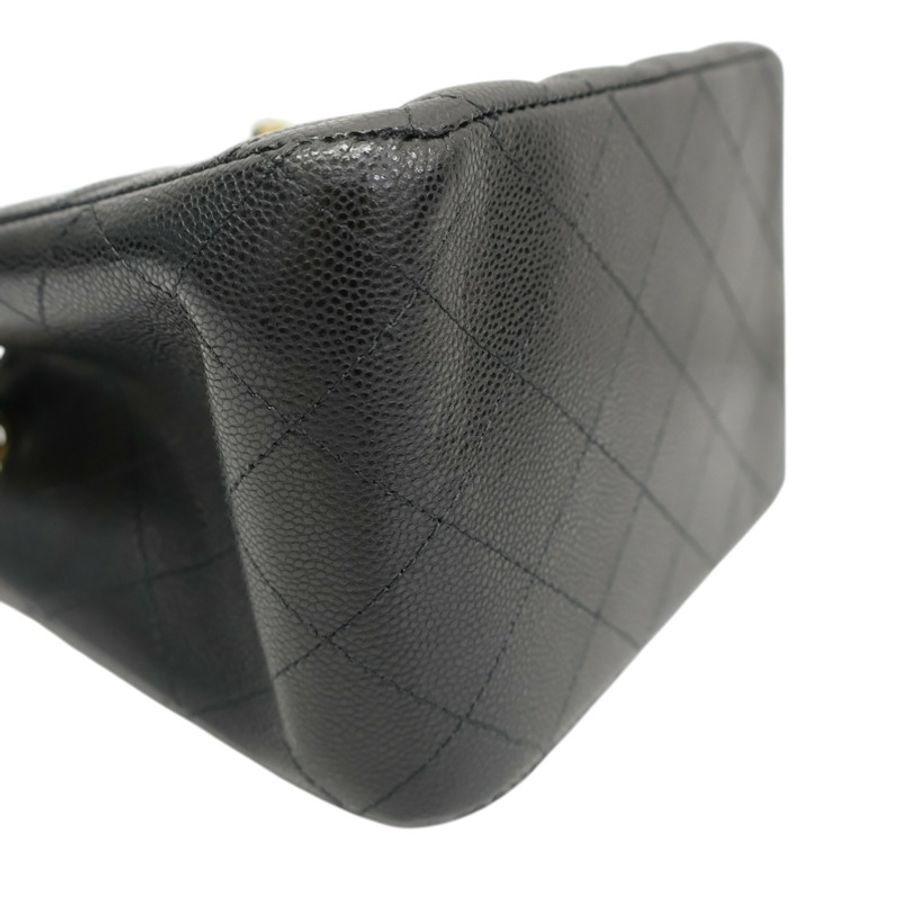 黑色 荔枝紋 牛皮 Mini Bucket 鍊帶 肩背包【CHANEL 香奈兒】 AS3176-10