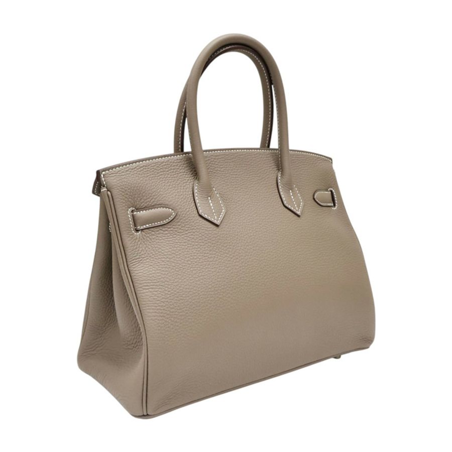 大象灰 Togo 牛皮 Birkin 30 柏金包 手提包 口Q 金扣【HERMES 愛馬仕】-1
