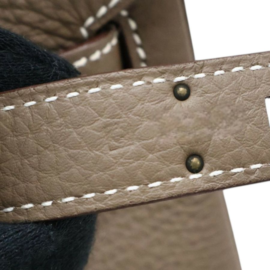 大象灰 Togo 牛皮 Birkin 30 柏金包 手提包 口Q 金扣【HERMES 愛馬仕】-5