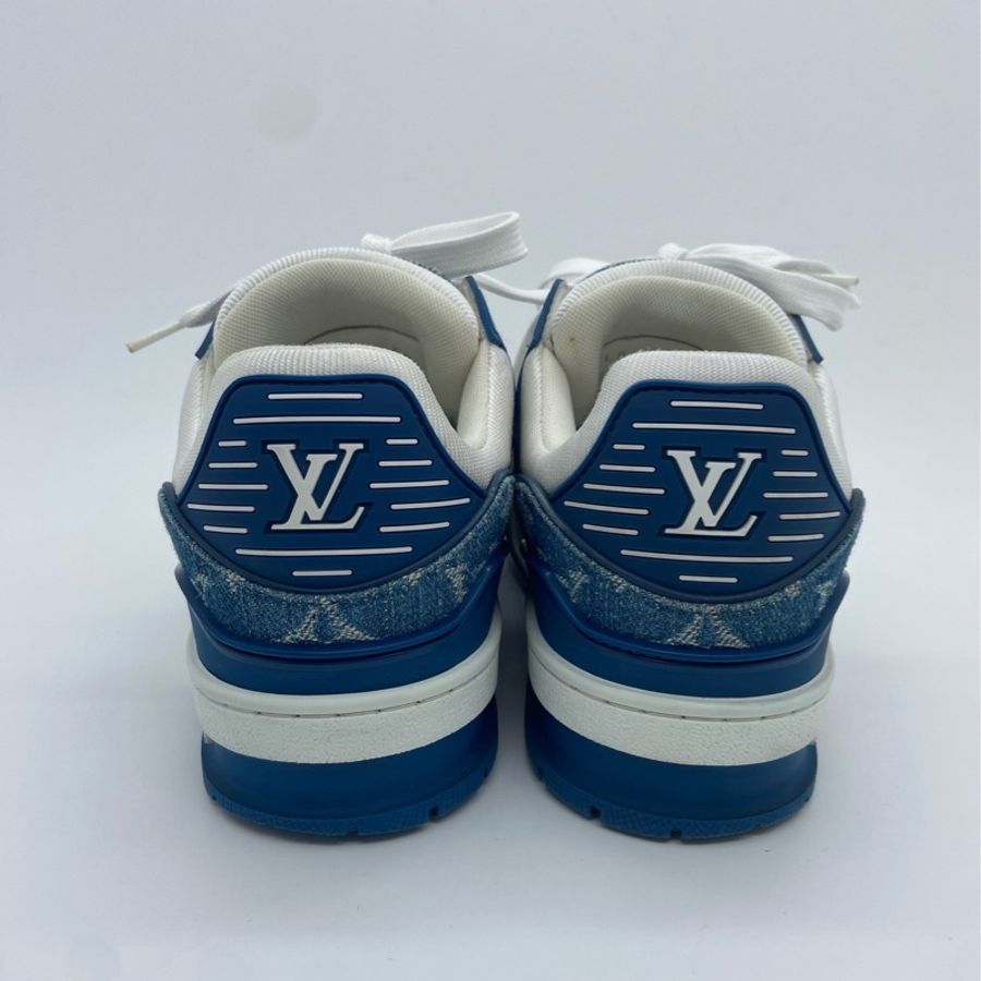 C01373 LV路易威登時尚潮流 低幫 生活休閒鞋  95新   36碼白藍-4