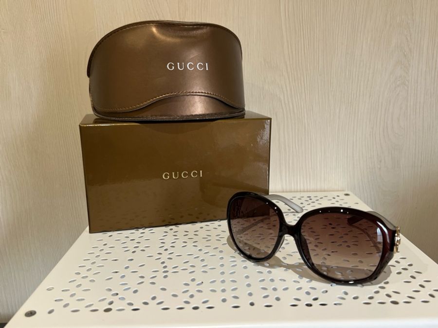 Gucci 茶色太陽眼鏡-0