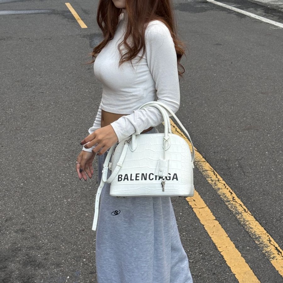 (稀有款🐊) Balenciaga 巴黎世家 鱷魚紋 斜背包【專櫃83,000】-24